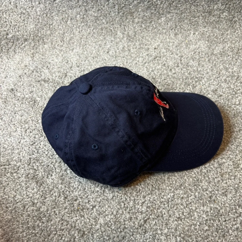 Charlie Rymer Golf Hat Navy Blue Embroidered Baseball Cap logo dad adjustable‎
